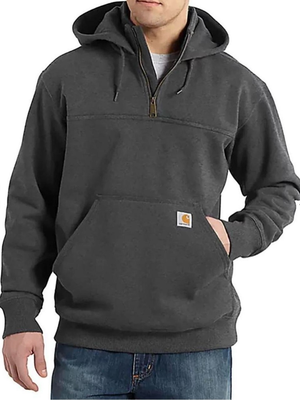 Carhartt Men's Paxton Rain Defender
Heavyweight Mock 1/4 Zip Hoodie.